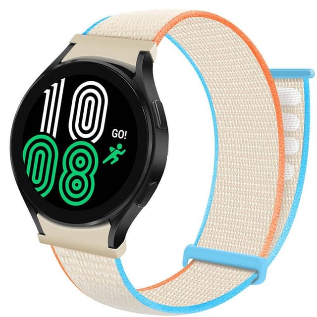 Nylon Armbånd  No-Gap Samsung Galaxy Watch 4 (40mm) - Cream
