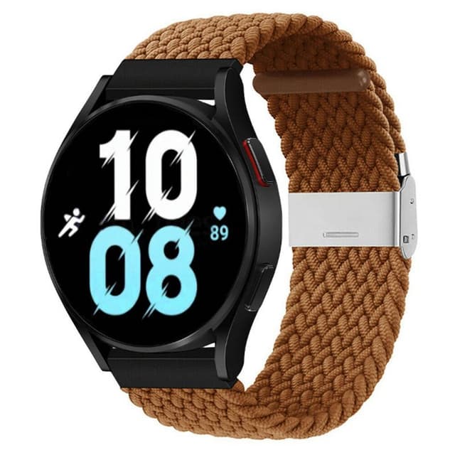 Flettet Elastik Armbånd Samsung Galaxy Watch 5 (44mm) - Brun