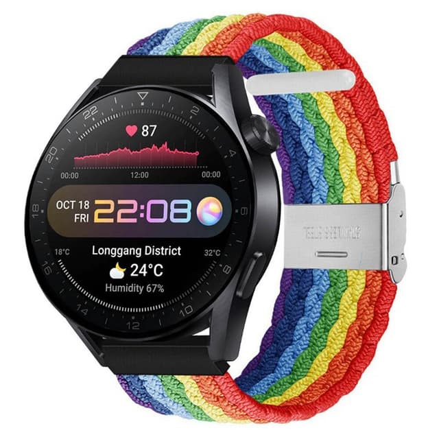 Flettet Elastik Armbånd Huawei Watch 3 Pro (48mm) - Pride