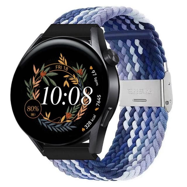 Flettet Elastik Armbånd Huawei Watch GT3 (42mm) - Gradientblue