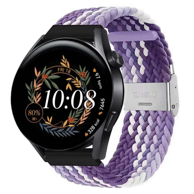 Flätat Elastiskt Armband Huawei Watch GT3 (42mm) - Gradient purple