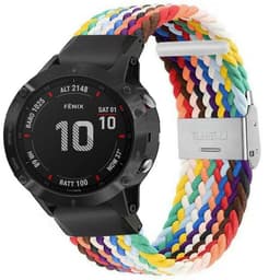 Flettet Elastik Armbånd Garmin Fenix 6 - Army