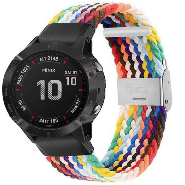 Flettet elastisk armbånd Garmin Fenix 6 - pride edition
