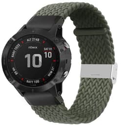 Flettet elastisk armbånd Garmin Fenix 6X - Army