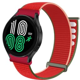 Nylon armbånd No-Gap Samsung Galaxy Watch 4 (44mm) - Strawberry