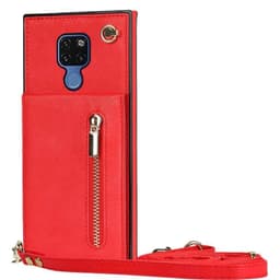 Zipper kaulakorukotelo Huawei Mate 20 - Punainen