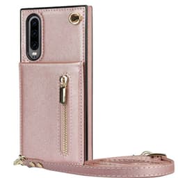 Zipper kaulakorukotelo Huawei P30 - Ruusu