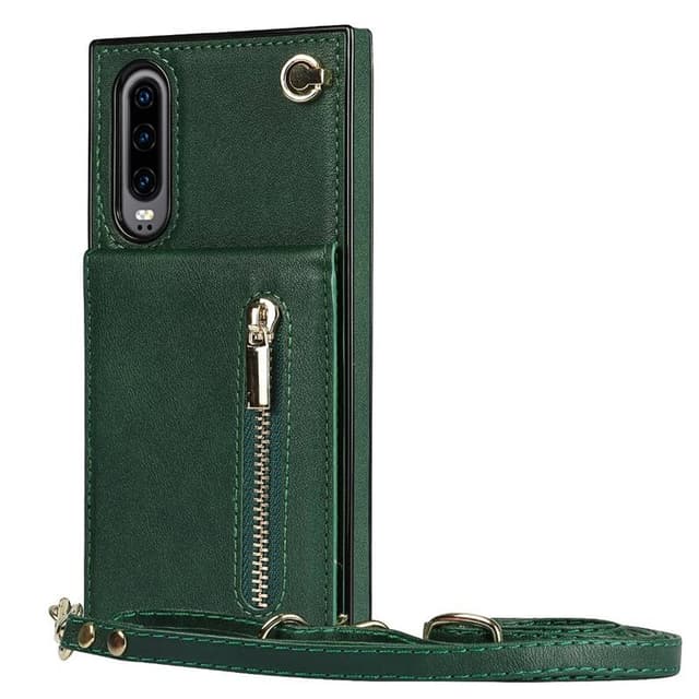 Zipper necklace case Huawei P30 - Grön
