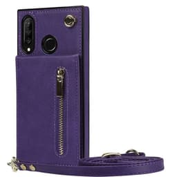 Zipper halskæde etui Huawei P30 Lite - Lilla
