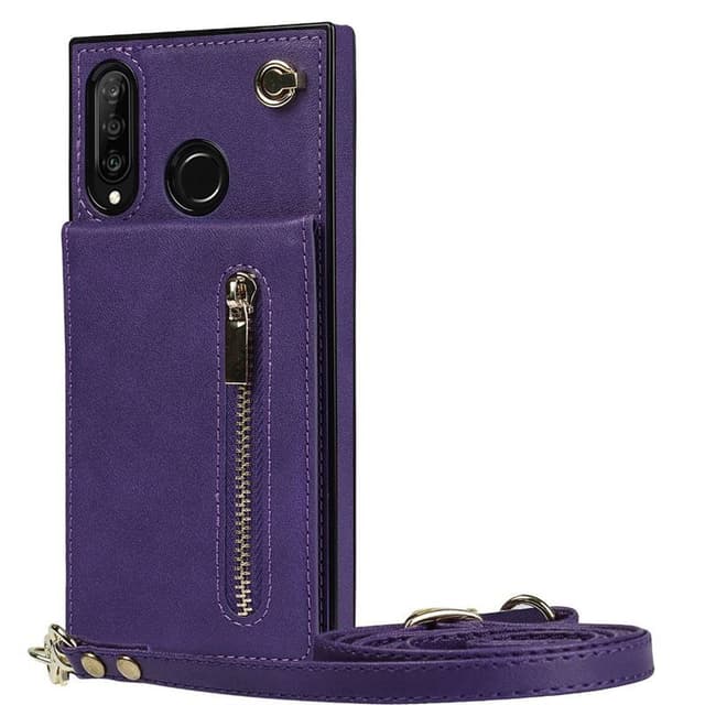 Zipper necklace case Huawei P30 Lite - Lila