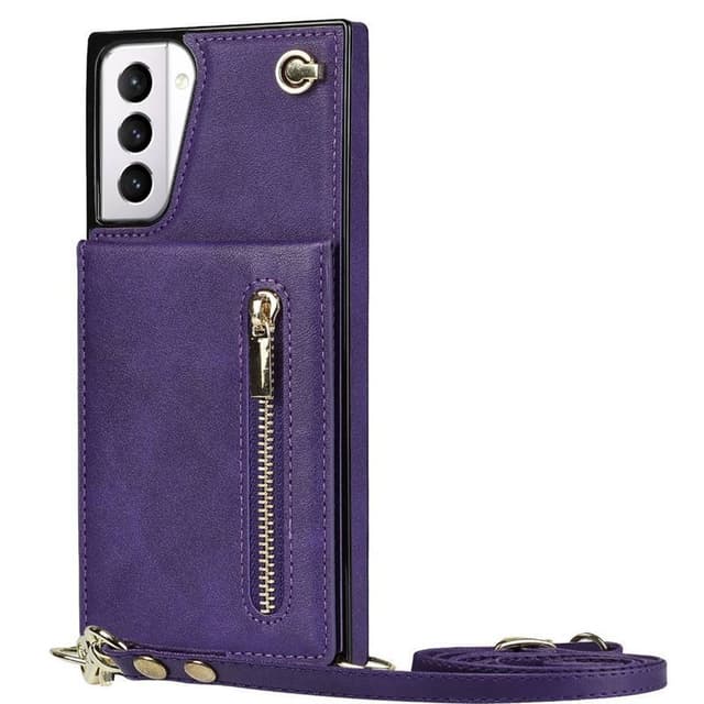 Zipper halskjede deksel Samsung Galaxy S21 Plus - Lilla