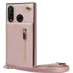 Zipper halskæde etui Huawei P30 Lite - Rose