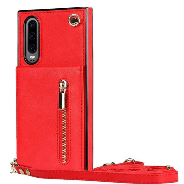 Zipper necklace case Huawei P30 - Röd