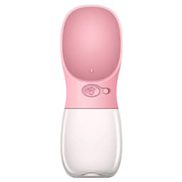 Vesipullo lemmikkieläimille 550 ml Vaaleanpunainen