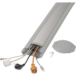 Serpa kabelbro 5.01047.7042 TPE (støjneutral specialgummiblanding) Lysegrå, Aluminium Antal kanaler: 5 1500 mm