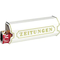 Burg Wächter 1890 W Tidningsfack Gjuten aluminium Vit
