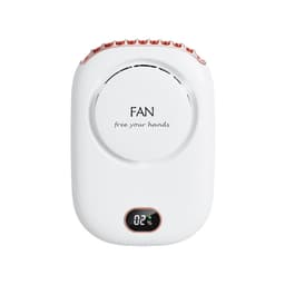 Bærbart Halskjede Fan Hals Fan Midje Clip Fan 2000 mAh Hvit