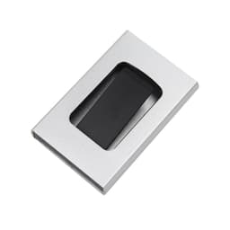 Korthållare med klämma och RFID-skydd Silver