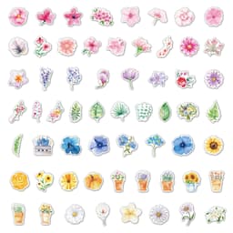 Klistermärken Blommor och Blad 60-pack