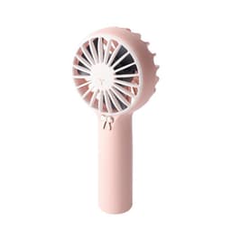 Mini håndholdt blæser med natlys USB-opladning 3 hastigheder Pink