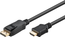 Goobay DisplayPort-HDMIâ„¢-sovitinkaapeli kullattu
