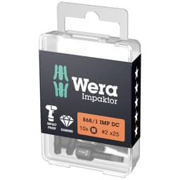 Fyrkant-Bit 2 Wera D 6.3 10 st