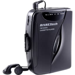 Basetech Bærbar kassetteafspiller Sort