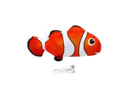 Interaktiv kattleksak Sprattlande fisk Orange/vit
