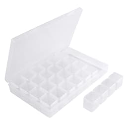 Förvaring för DIY smyckestillverkning 28 fack Transparent