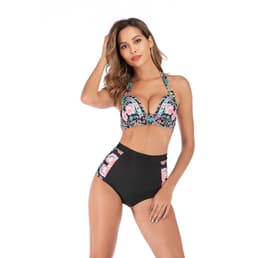 Kuviollinen bikinisetti Monivärinen L