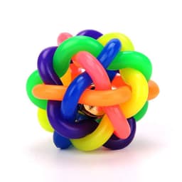 Gummikugle med klokke (7,5 cm) hundelegetøj