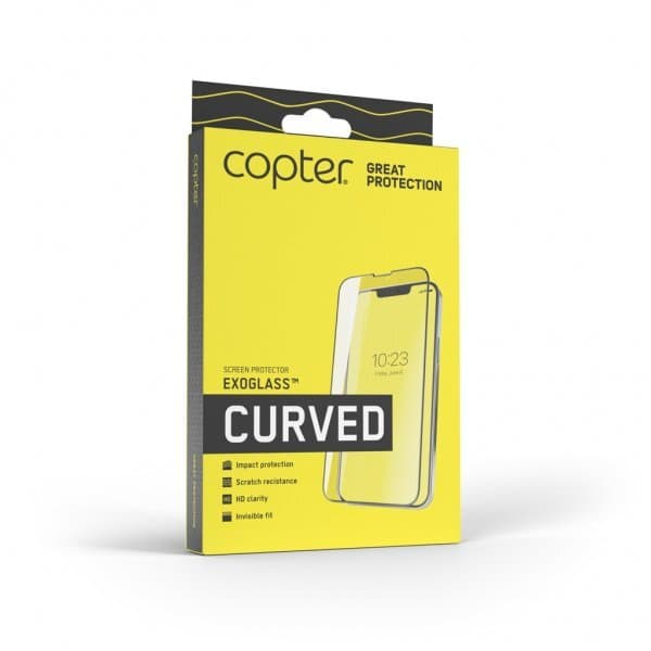 Copter iPhone 14 Plus Skjermbeskytter Exoglass Curved Fullglue Black