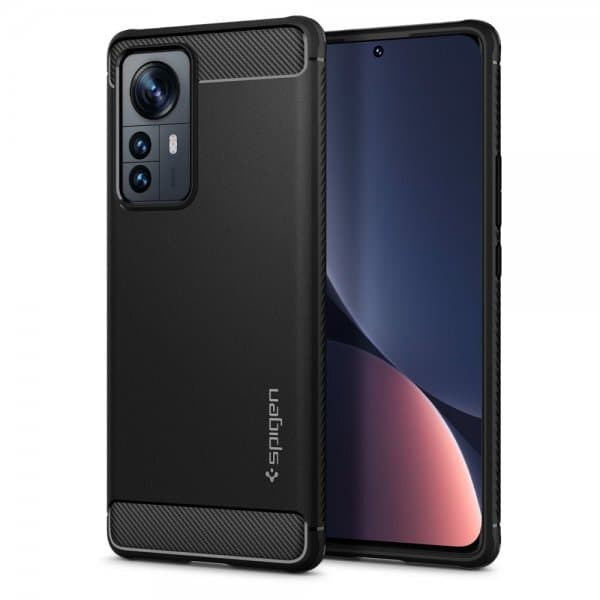 Spigen Xiaomi 12 Pro Cover Rugged Armor Matte Black