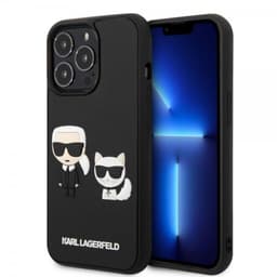 Karl Lagerfeld iPhone 13 Pro Kuori Karl & Choupette 3D Musta