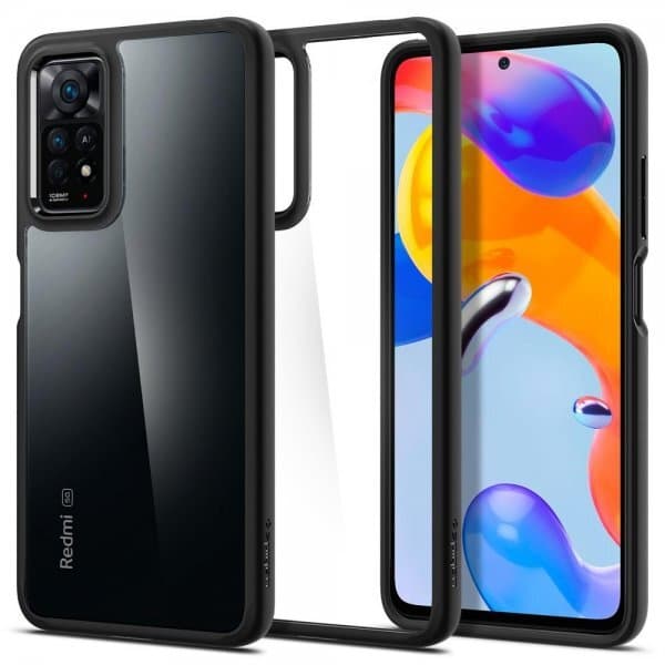 Spigen Xiaomi Redmi Note 11 Pro Deksel Ultra Hybrid Matte Black
