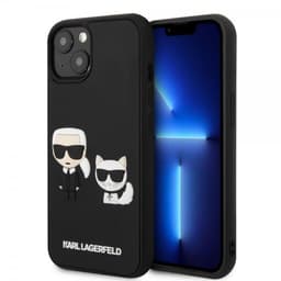 Karl Lagerfeld iPhone 13 Kuori Karl & Choupette 3D Musta