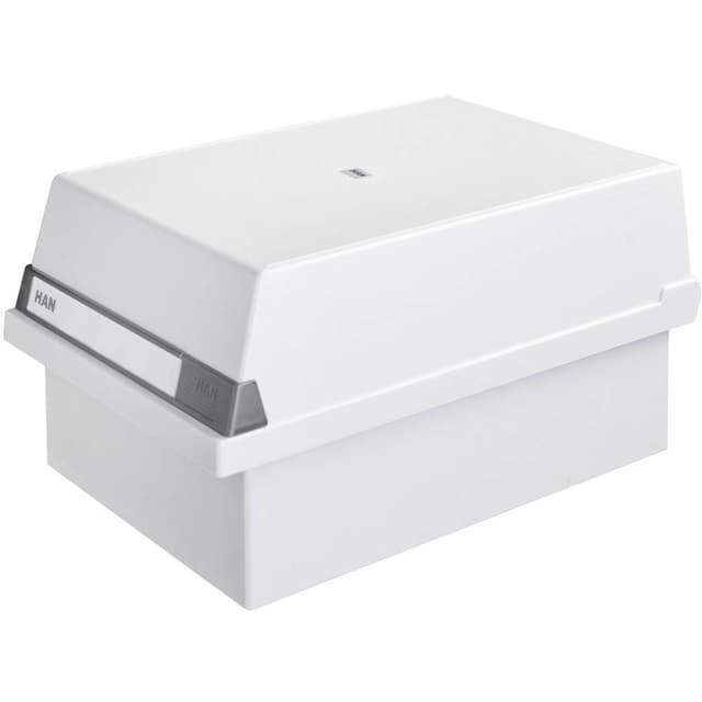 HAN Kartoteksbox Ljusgrå 955-11 1.300 kort DIN A5 tvärs