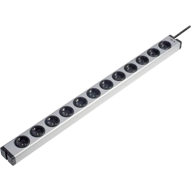 Ehmann 0600x00122031 Stikdåseliste 12x Aluminium Stik