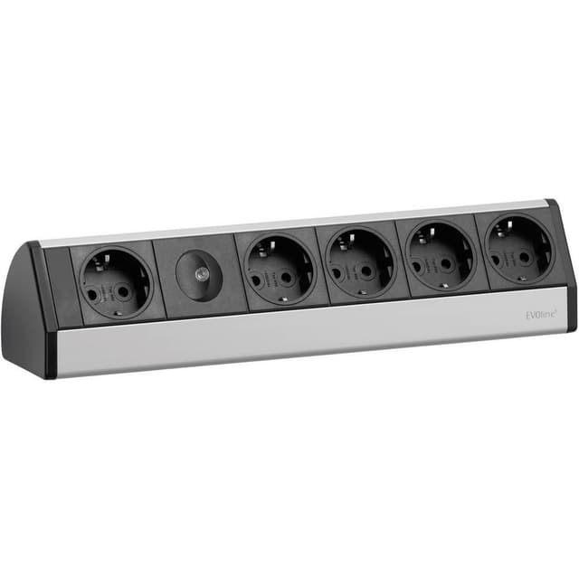 EVOline 93000013 Förgreningsdosa utan brytare Svart,