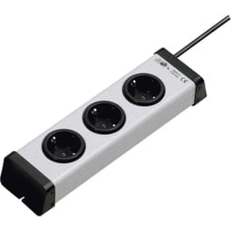 Ehmann 0200x00032301 Grenuttag 3x Grå Skyddskontakt