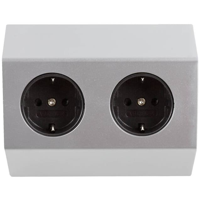 Heitronic 500069 Förgreningsdosa utan brytare Vit,