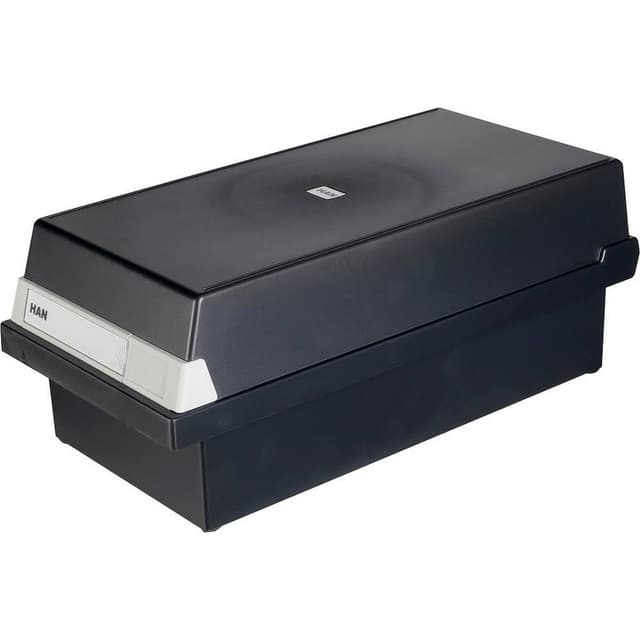 HAN Kartoteksbox Svart 956-13 1.300 kort DIN A6 tvärs