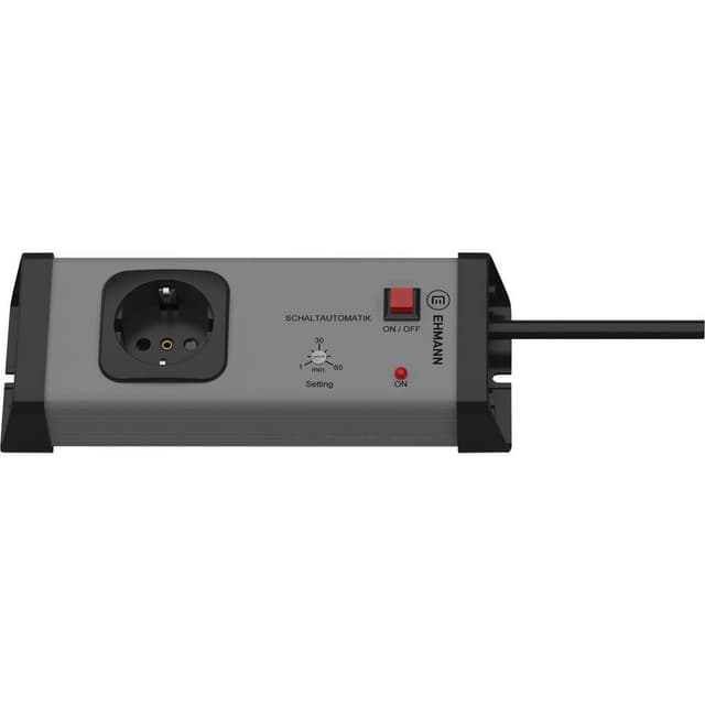 Ehmann 0217x01014A01 Förgreningsdosa med timer 1x Grå,