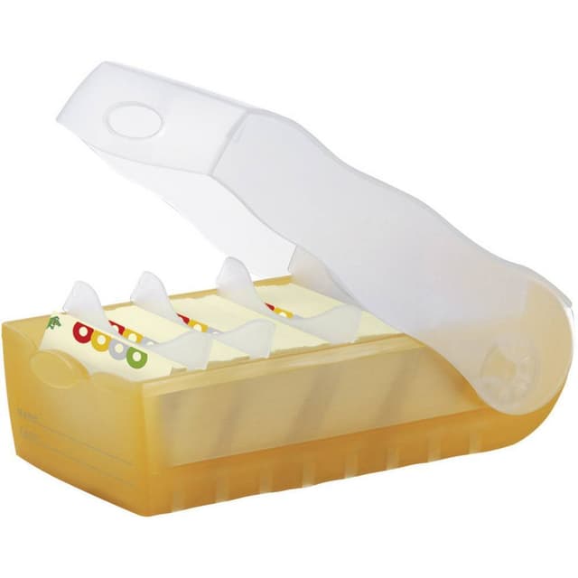 HAN Kartoteksbox Orange, Genomskinlig 998-613 500 kort