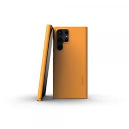Nudient Samsung Galaxy S22 Ultra Kuori Thin Case V3 Saffron Yellow