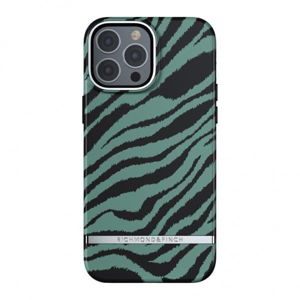 Richmond & Finch iPhone 13 Pro Max Cover Emerald Zebra