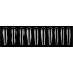 Løse negle til nail art transparent 10 størrelser 500 stk