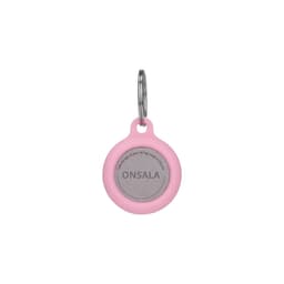 ONSALA Airtag Holder Silikone med Nøglering Rosa