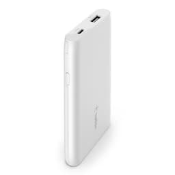 5000 mAh Power Bank, valkoinen