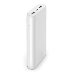 20 000 mAh Power Bank, hvit